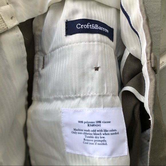 Croft & Barrow Classic Fit Flat Front Trousers - Picture 5 of 8